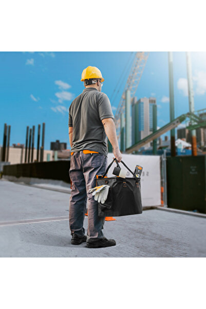 Handy Folding tool bag with metal frame 350x270x340 mm 10225-G