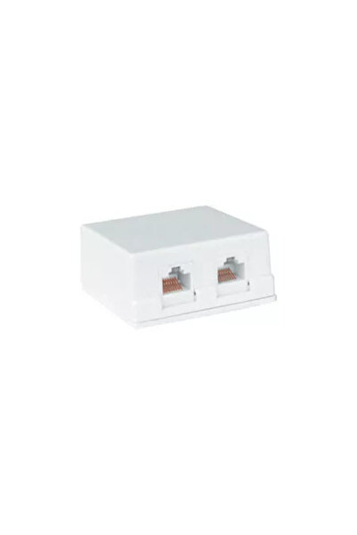 OEM Double socket UTP CAT5 RJ45 8p8c white