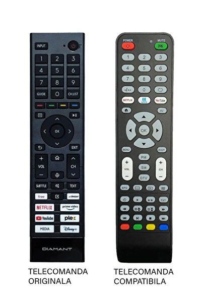 OEM Telecomanda inlocuitoare compatibila TV Diamant /HORIZON /Hisense 43HL553...