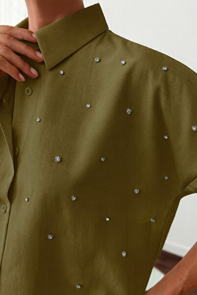 Basko fashion Stone Embroidered Salash Shirt