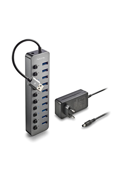 NGS iHub10 USB 3.0 HUB with 10 ports and power supply included