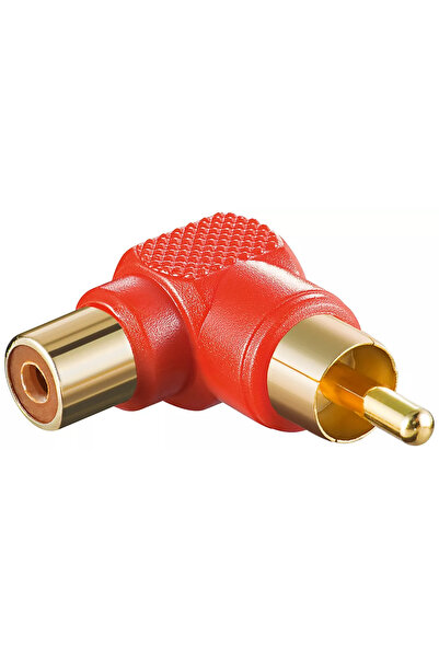 goobay Adaptor RCA tata 90 grade - RCA mama contacte aurite