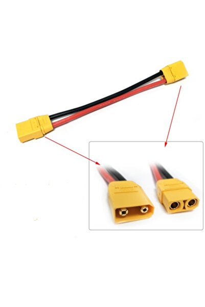OEM XT30 male female plug pre-wired set with 16AWG silicone cable 20cm max 15A 500V