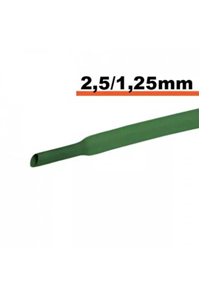OEM Tub termocontractibil verde 2.5 mm/ 1.25 mm 0.5m