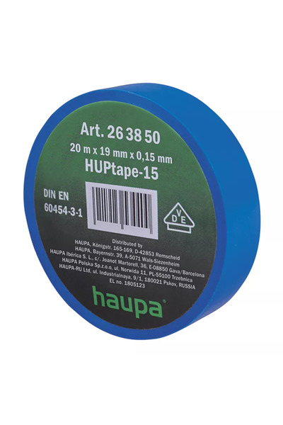 Haupa Banda izolatoare 1.9cm x 20m ROH263850 albastru