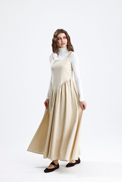 markazzi Γυναικείο Μπεζ Φόρεμα Τζιλέτας