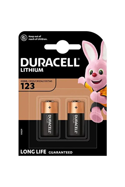 Duracell Σετ 2 μπαταριών CR123 3V ΛΙΘΙΟΥ 16,8x3,45mm