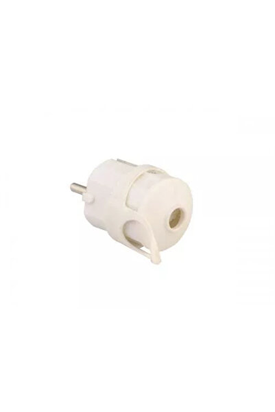 Well Mufa tata Stecher Schuko cu inel de prindere iesire dreapta alb 250V 16A