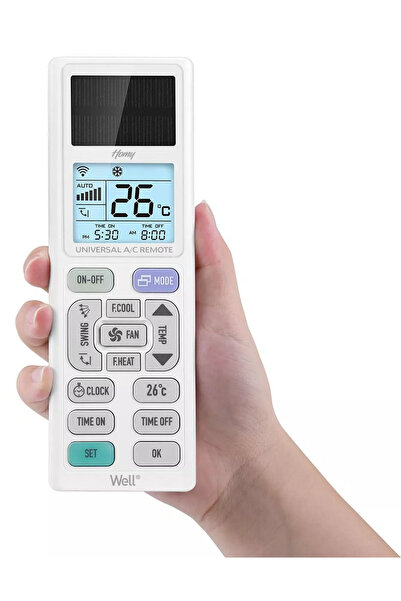 Well Universal remote control for Homy air conditioners with solar panel