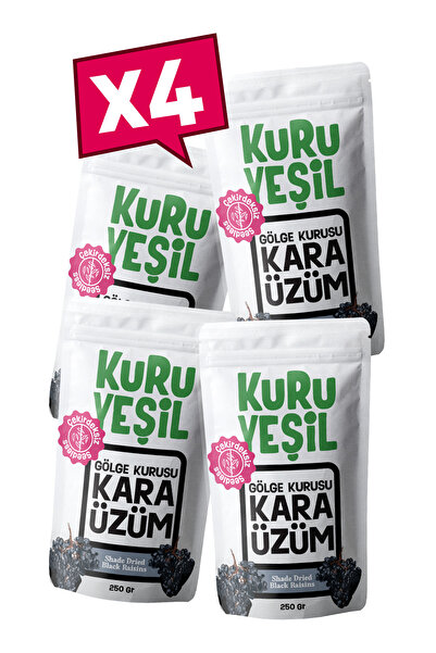 Kuru Yeşil Kuru Üzüm - Çekirdeksiz Kuru Üzüm - Siyah Kuru Üzüm - Çekirdeksiz Siyah Kuru Üzüm  - 1000 Gr