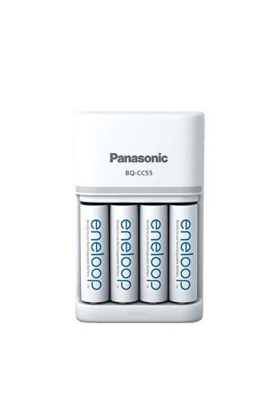 PANASONIC Έξυπνος & Γρήγορος Φορτιστής Eneloop που περιλαμβάνει 4 μπαταρίες AA (R6) 2000mA