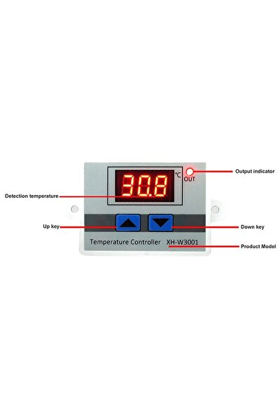OEM Termostat LCD temperatura XH-W3001 110-230V -50°C - +110°C