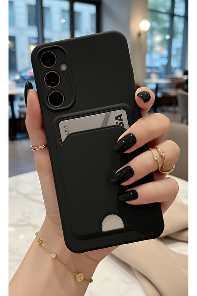 Samsung Galaxy A17 5G Kılıf Kart ve Resim Bölmeli Soft Renkli Silikon Kapak