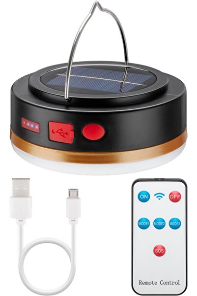 goobay Lampa solara de camping cu LED acumulator 18650 si telecomanda IR 60344