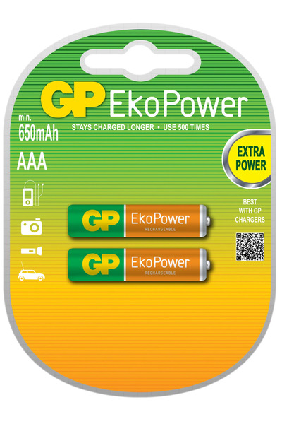 GP Set acumulatori R3 AAA 650mAh NiMH Eko 2buc/blister