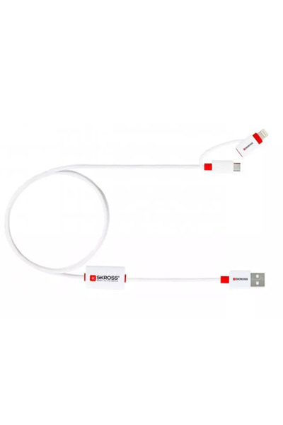SKROSS USB cable Buzz Line A male - micro USB A male 1m white