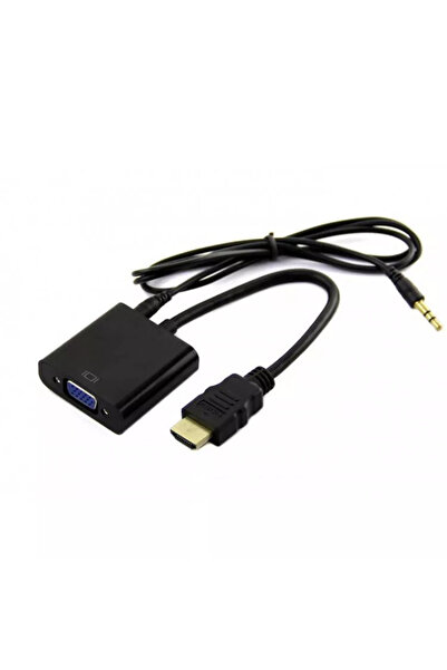 OEM Cablu adaptor HDMI la VGA +3.5 mm JACK audio 20cm