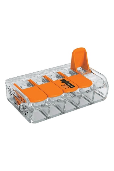 WAGO Conector slim MYF 5X6mm2 221-615