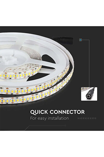 V-TAC Banda LED SMD2835 12V 17W/m 204LED/m 800lm/m 4000K IP20 5M SKU-212462