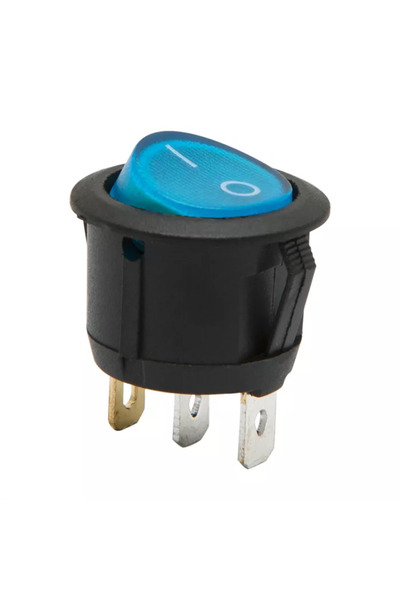 OEM Interupator basculant 1 circuit 3 pini ON-OFF 6A-250V albastru