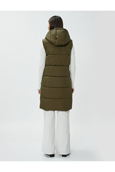Koton Жіночий жилет кольору хакі