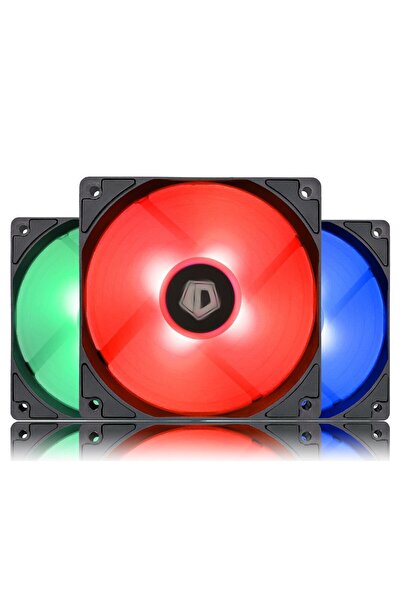 ID-COOLİNG Ventilator XF-12025, 120mm, set 3 ventilatoare cu iluminare RGB