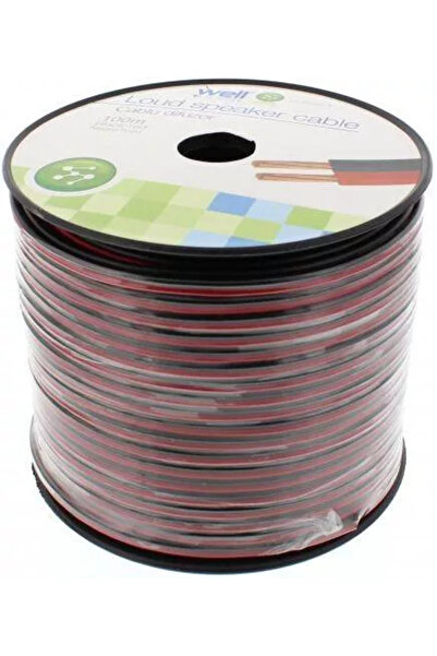 Well Cablu difuzor roșu/negru 2x1.50mm CCA LSP-CCA1.50BR-100-WL