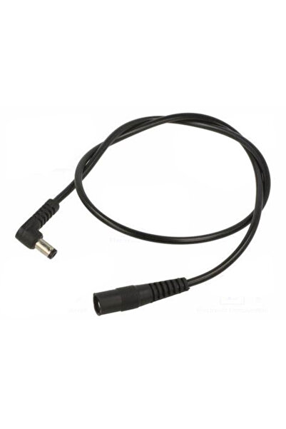 OEM Cable 0.5m DC 5.5x2.1 mm plug 90 degrees - socket 5.5x2.1 mm 2A 2x0.5mm2 WEST POL A21-C21-C050-050BK
