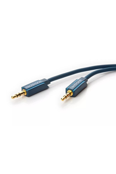 CLICKTRONIC Cable Jack 3.5 mm - 3.5 mm audio 1m male to male stereo Professional