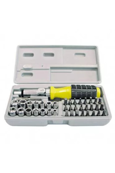MEGA Bit and socket set with ratchet screwdriver