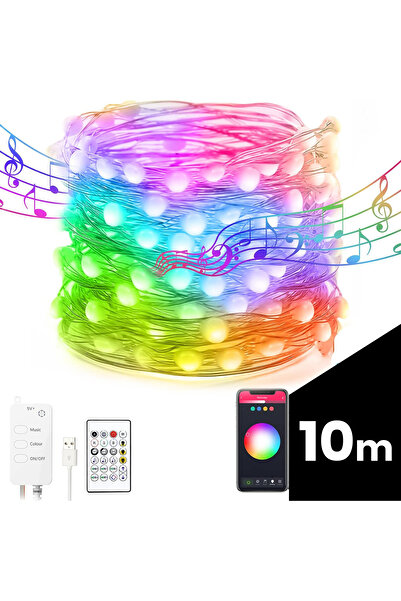 Phenom Sir de lumina inteligenta WI-FI USB - 66 LED micro RGBIC 16 milioane de culori 10m IP44 Bluetooth v5