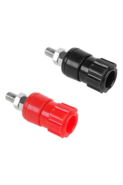 OEM Mufa banana 4mm mama panou 16mm 1buc rosu sau negru