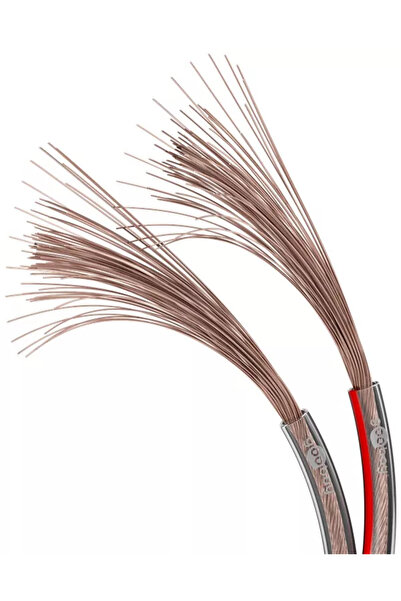 goobay Transparent speaker cable 2x0.5mm OFC copper oxygen-free copper 15121