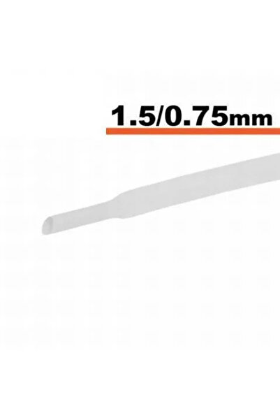 OEM Tub termocontractibil alb 1.5mm/ 0.75mm 0.5m