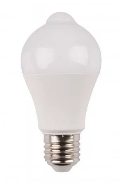 Well LED bulb with PIR motion sensor A60 10W 810lm cold light 6400K