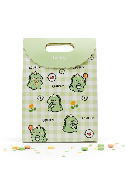 repro design 19x26 Sevimli Zarf Model Karton Hediye Çantası Cırtlı – Doğum Günü Parti Çantası 1 Adet Model:2