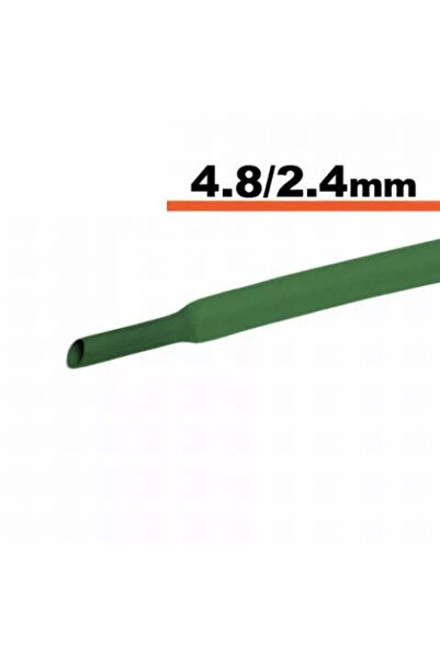 OEM Tub termocontractibil verde 4.8mm/ 2.4mm 0.5m