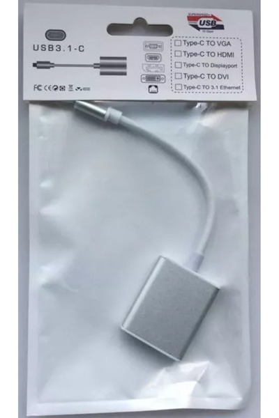 OEM USB Type C 3.1 to VGA FullHD Plug&Play adapter cable