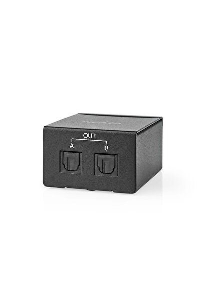 Nedis Splitter audio 1x Toslink mama la 2x Toslink mama negru ASPL2512BK