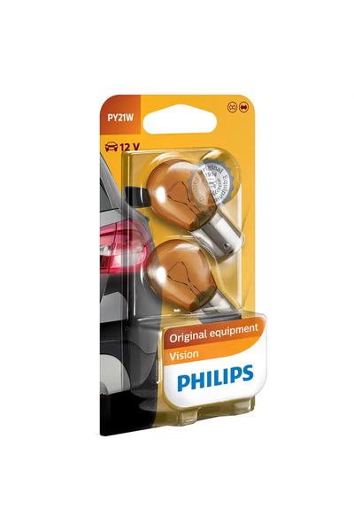 Philips Set of 2x car bulbs 12V 21W PY21W 52372930 orange