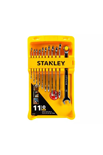 Stanley Set of 11 combination wrenches 4-94-647 chrome finish