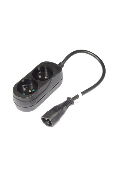 OEM Καλώδιο προσαρμογέα ρεύματος από UPS IEC C14 σε 2x ζεύκτες σούκο 0,3m JONEX