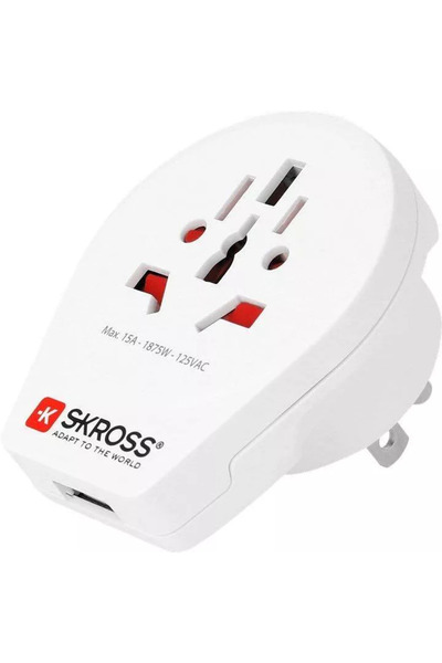 SKROSS Universal World - USA power adapter with USB 1.500262