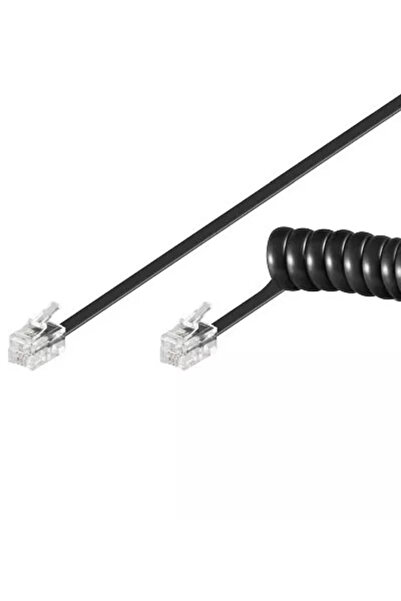 goobay Cablu telefonic receptor spiralat 4m RJ10 4P4C