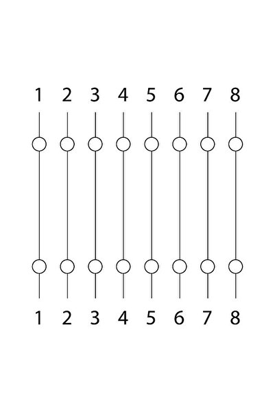 OEM RJ45 8P8C Cat5 extension adapter socket - socket straight connection white