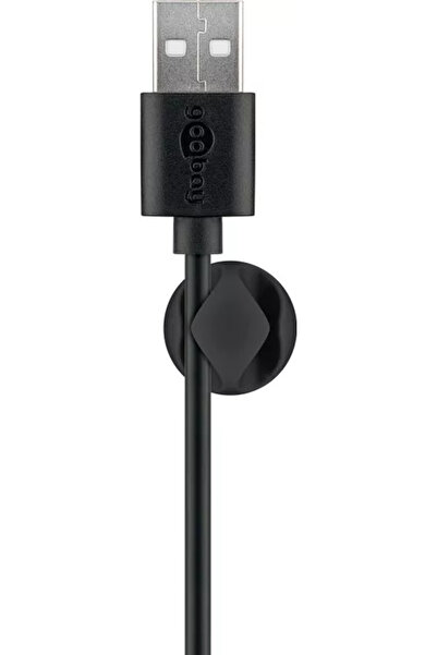 goobay Organizatoare cabluri 6buc cu 2 sloturi negru