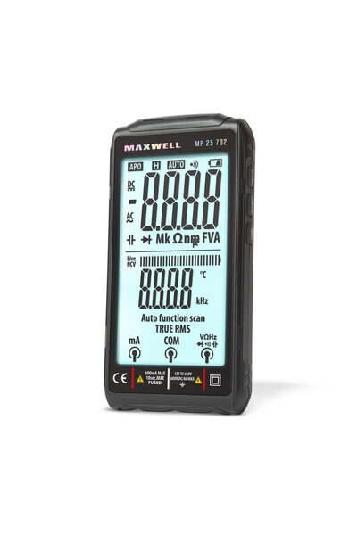 Maxwell "FullScreen" 4.2" automatic multimeter with Type-C battery