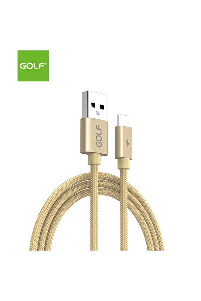 Golf Cablu USB la micro USB 1m Data Sync Quick Charge 5A auriu GC-76m