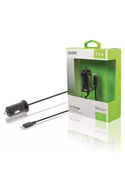 Sweex Încărcător auto Apple Lightning 2.4A Negru