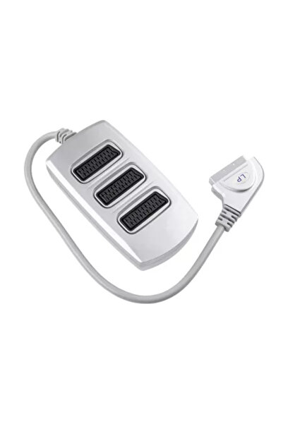 OEM Scart Box adapter cable with 3-way Scart 21-pin female